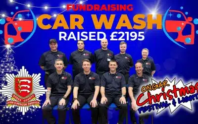 Ongar Fire Station Heroes Raise Over £2,000 in Spectacular Car Wash Fundraiser