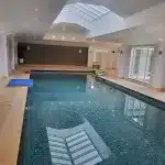 Luxury private pool heated to 33 degrees