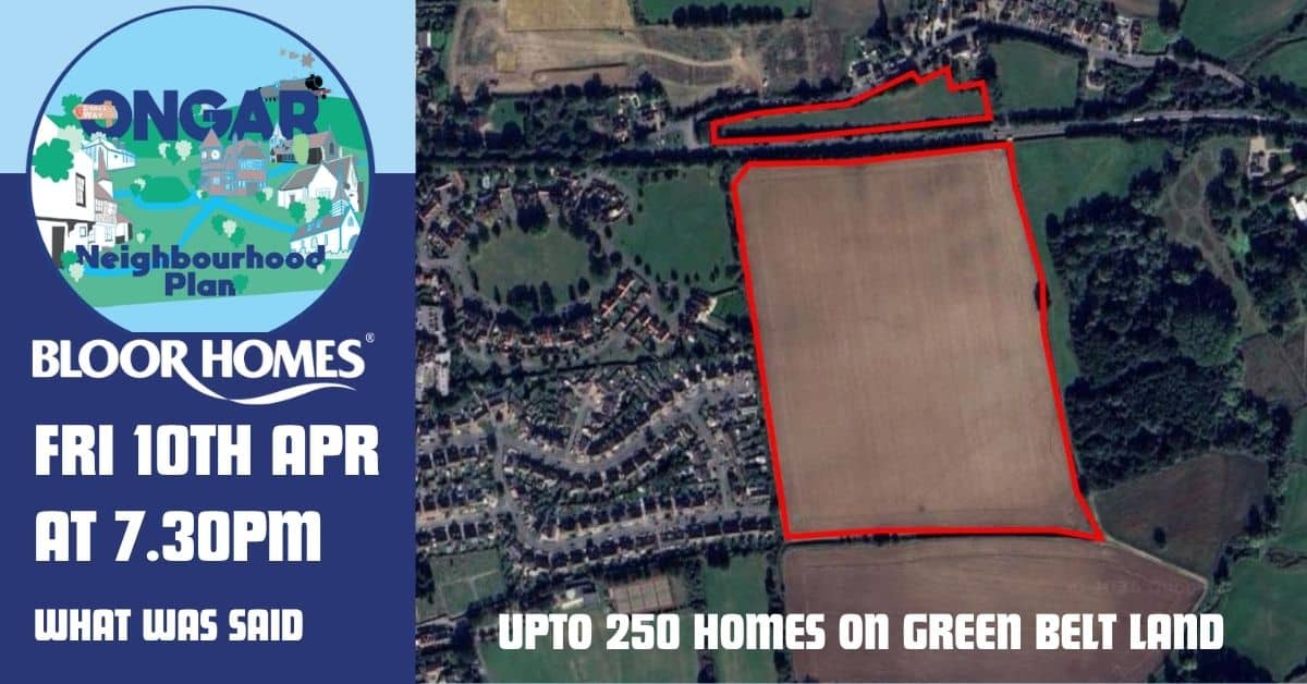 Chelmsford Road Field, Ongar — Meeting Summary